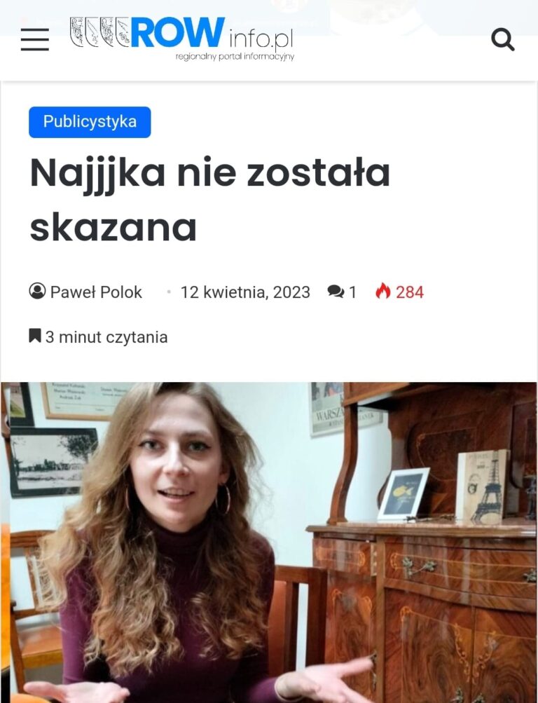 Najjjka nie została skazana