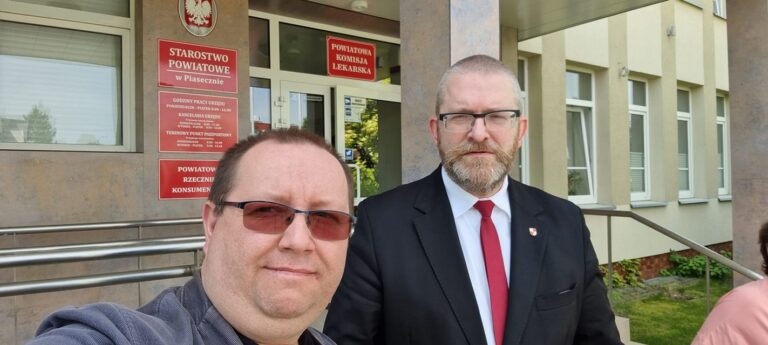 Interwencja z posłem Grzegorzem Braunem w Starostwie Powiatowym w Piasecznie 