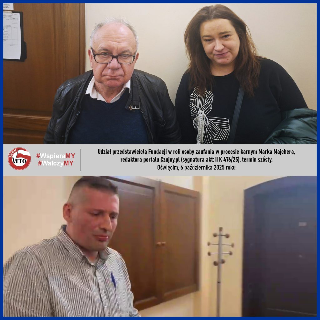 Sprawozdanie i rozliczenie działań Fundacji z 41 tygodnia (od 6 do 12 października 2025 roku) - w sumie za cztery działania.