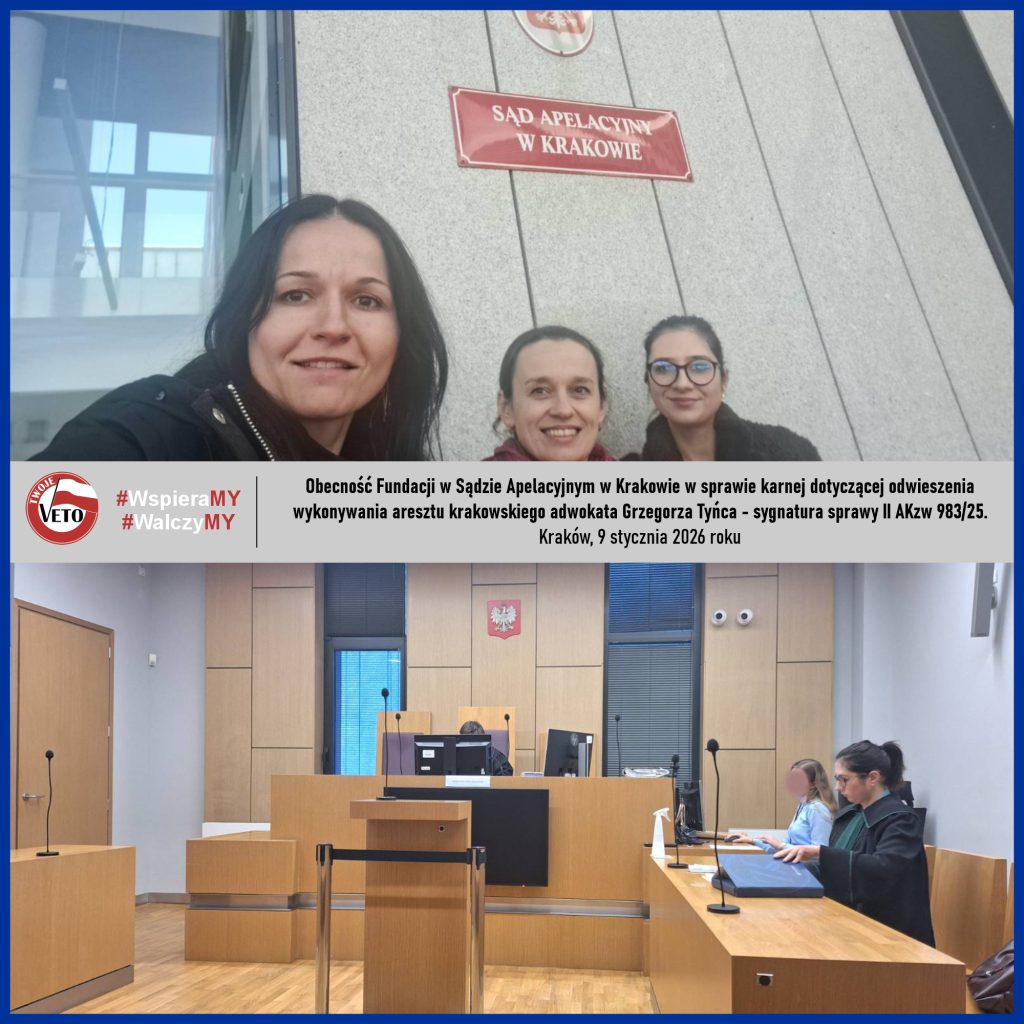 Podsumowanie działań Fundacji oraz rozliczenie wsparcia za 2 tydzień 2026 roku - działanie drugie.