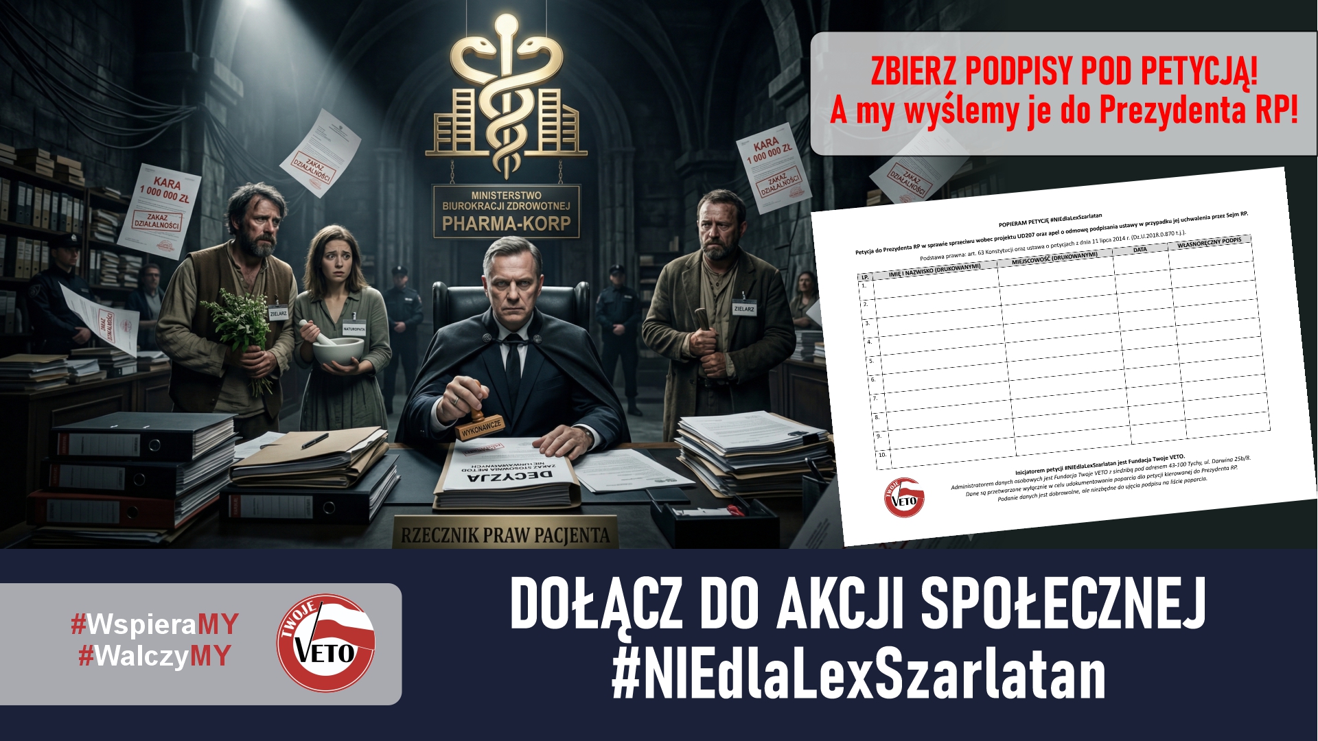 NIE dla Lex Szarlatan! Dołącz do naszej akcji społecznej!